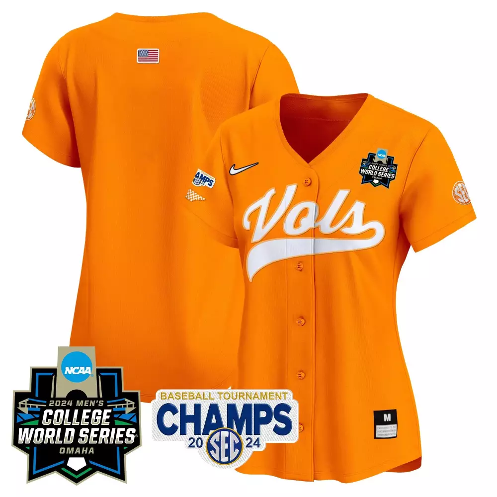 team orange womens tennessee volunteers 2024 tournament champions vapor premier limited jersey v2 all stitched