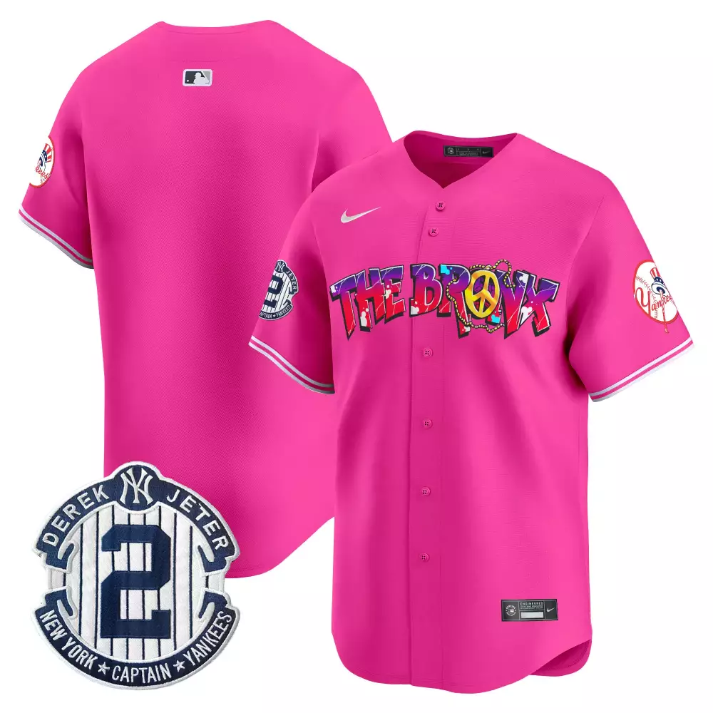 team pink mens new york yankees the bronx graffiti vapor premier limited jersey v4 all stitched