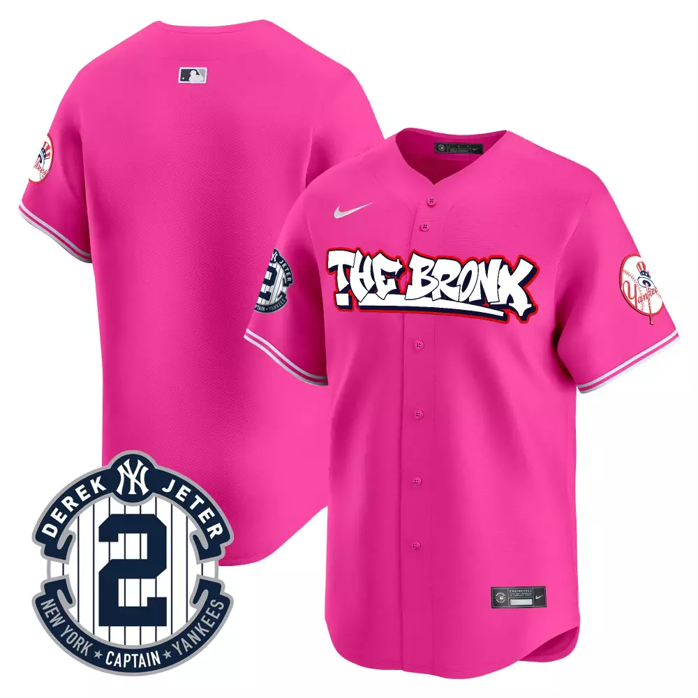team pink mens new york yankees the bronx graffiti vapor premier limited jersey v4 all stitched