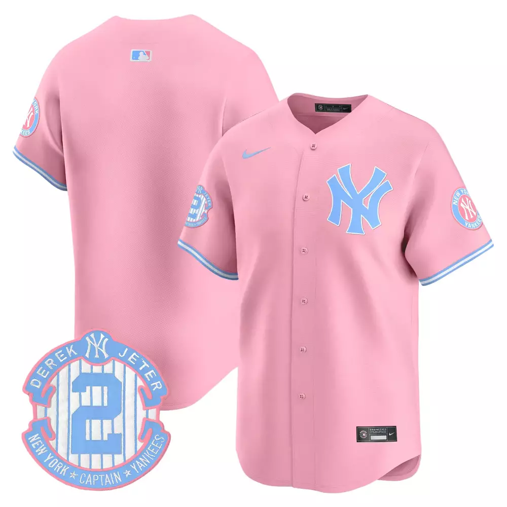 team pink unisex new york yankees barbie patch vapor premier limited jersey all stitched
