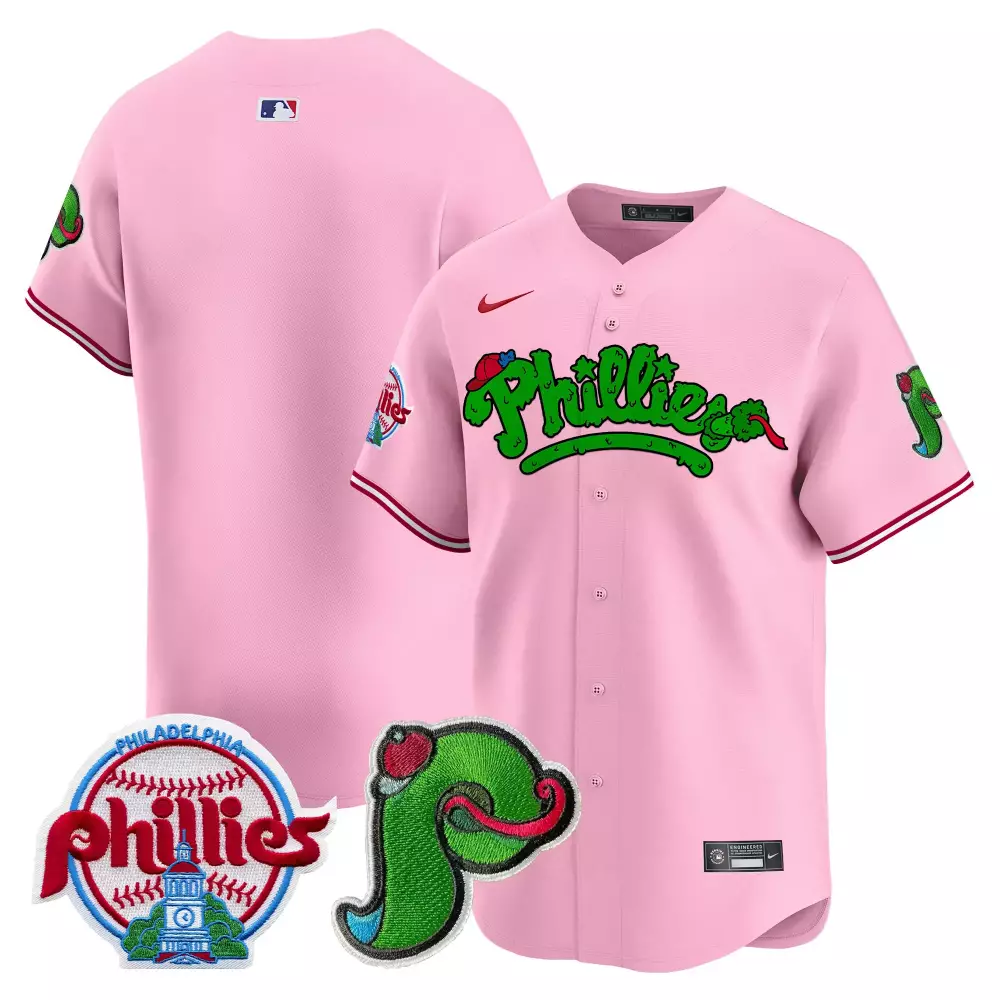 Team Pink Unisex Philadelphia Phillies Barbie Patch Jersey | Vapor Premier Limited Edition | Fan Gear | For Men, Women & Youth