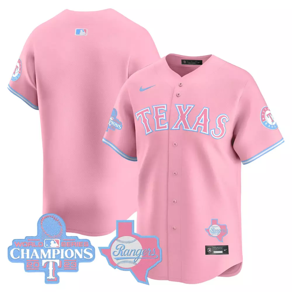 team pink unisex texas rangers bubblegum pink vapor premier limited jersey all stitched