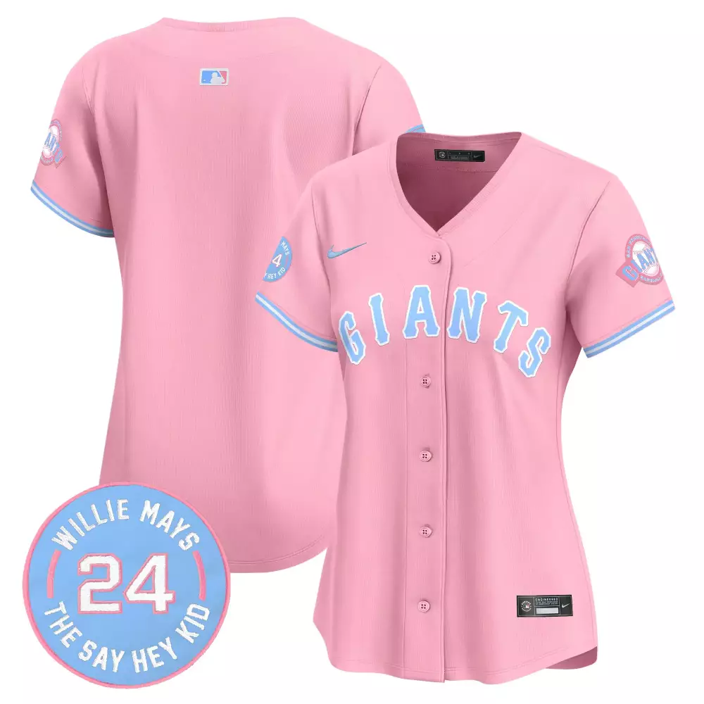 team pink womens unisex san francisco giants bubblegum pink vapor premier limited jersey all stitched