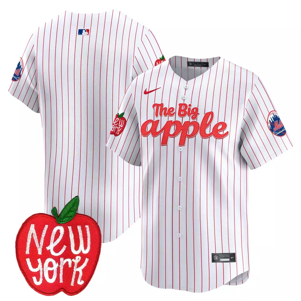 team pinstripe mens new york mets grimace vapor premier limited jersey all stitched