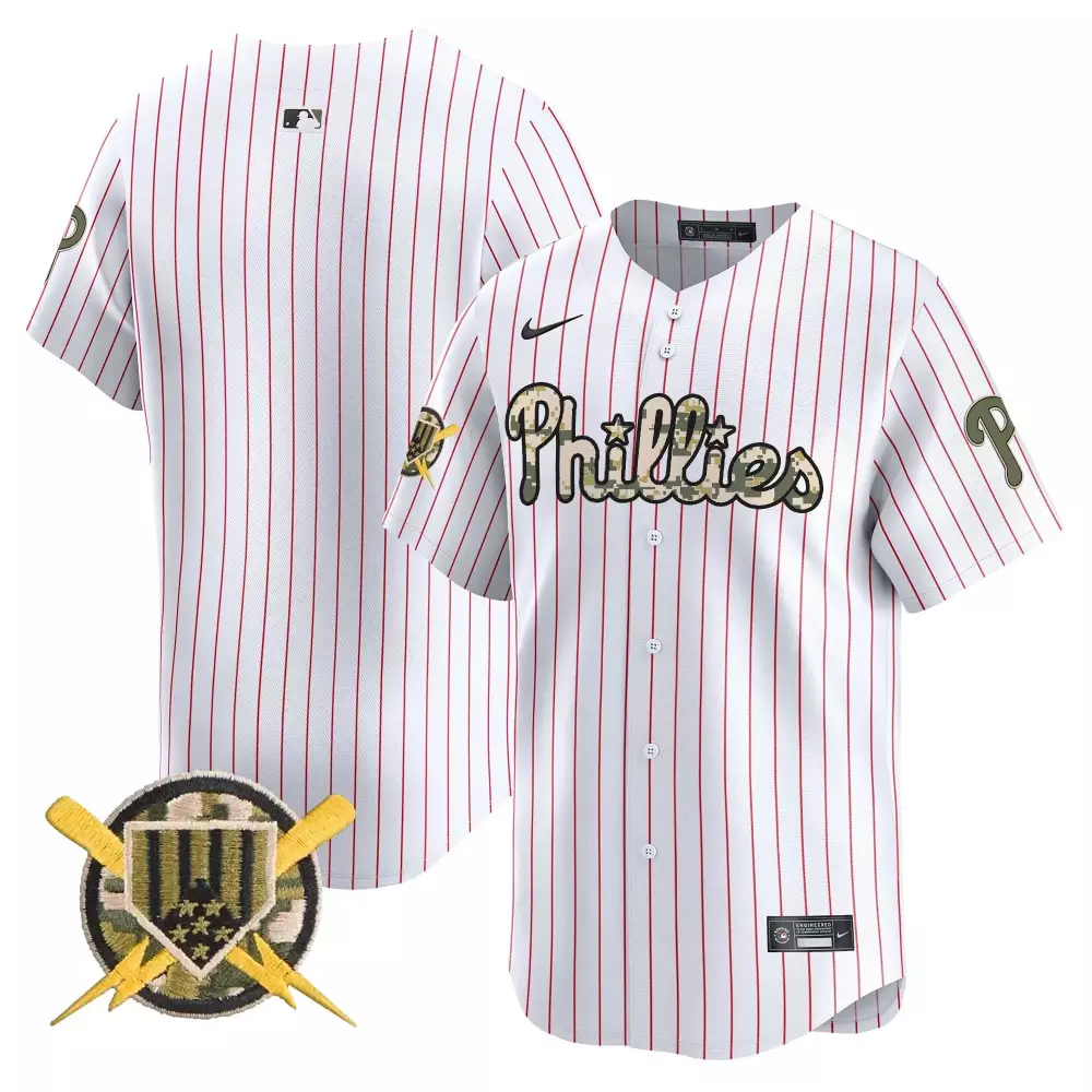 rhys hoskins white mens phillies armed forces day vapor premier limited jersey all stitched