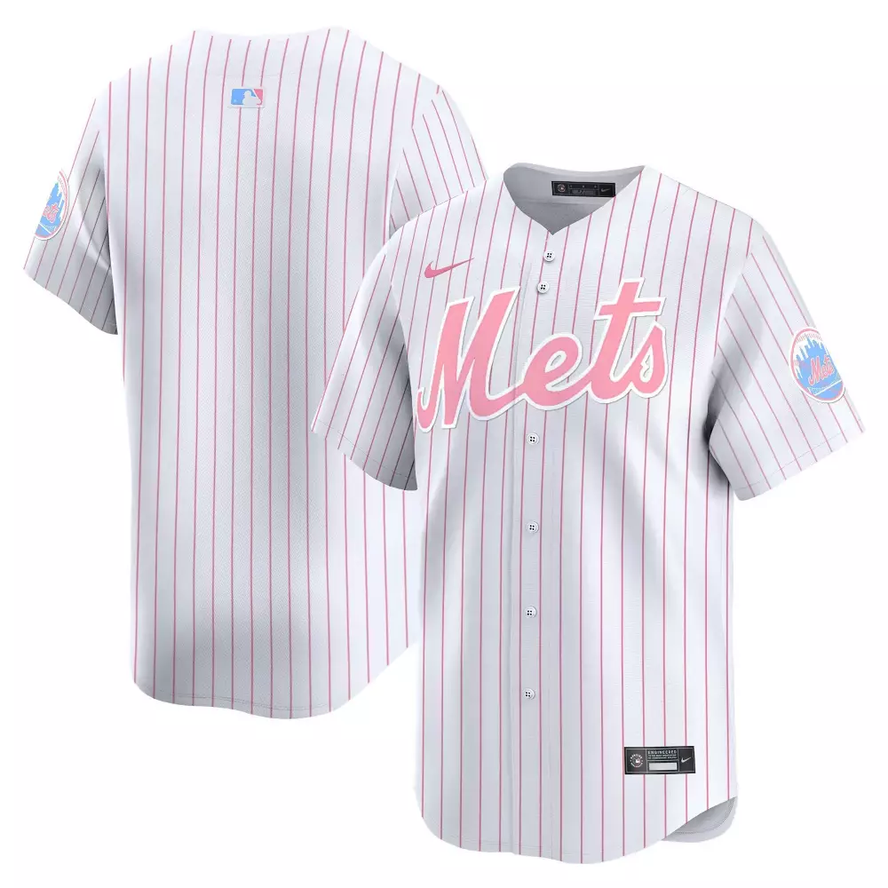 team pinstripe mens new york mets grimace vapor premier limited jersey all stitched