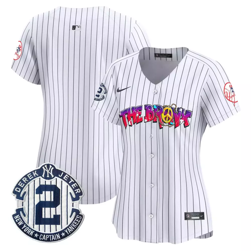 team pinstripe womens new york yankees the bronx graffiti vapor premier limited jersey v4 all stitched
