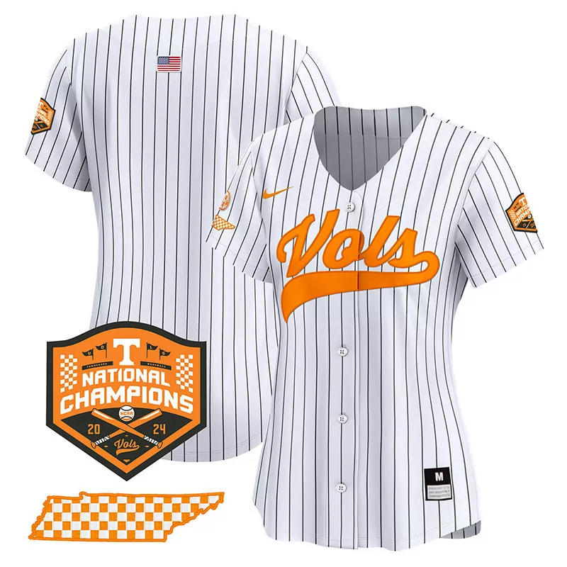 team pinstripe mens tennessee volunteers 2024 tournament champions vapor premier limited jersey all stitched
