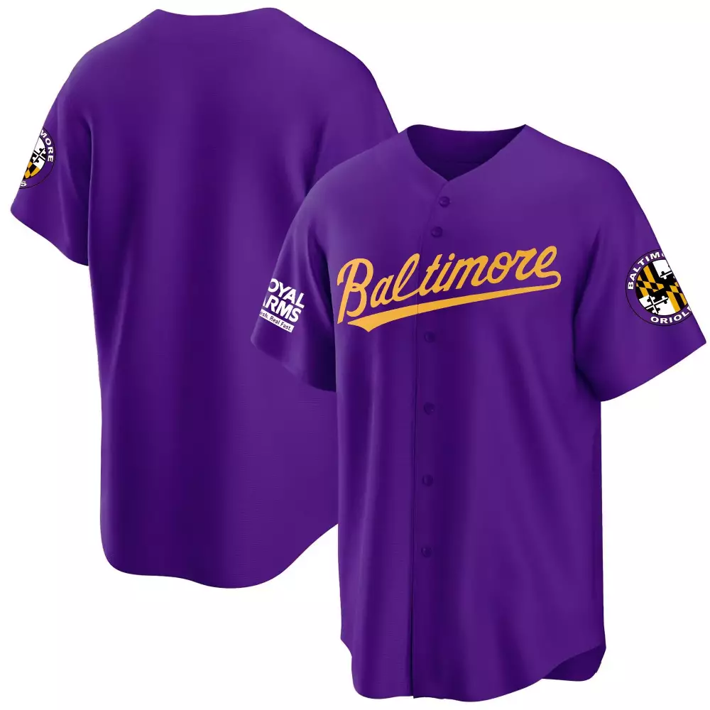 team purple gold mens baltimore orioles 2023 gold cool jersey all stitched