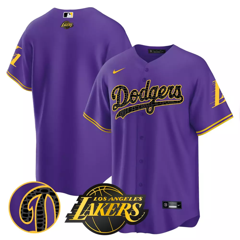 Los Angeles Dodgers Purple Mamba Jersey V2 | Stitched Cool Base Style | Limited Edition Fan Gear for Men, Women & Youth