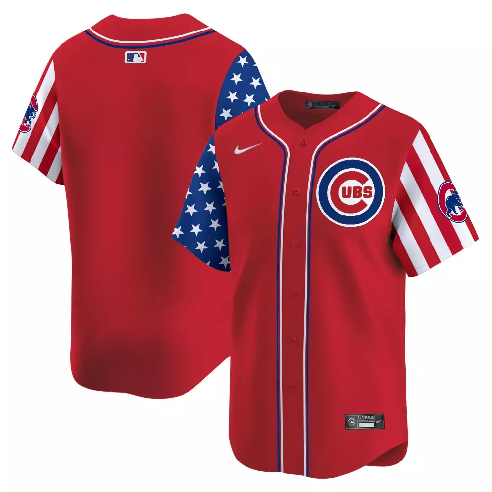 Team Red Cubs 2024 Independence Day Limited Edition Jersey | Stitched Vapor Premier Fan Gear | For Men, Women & Youth