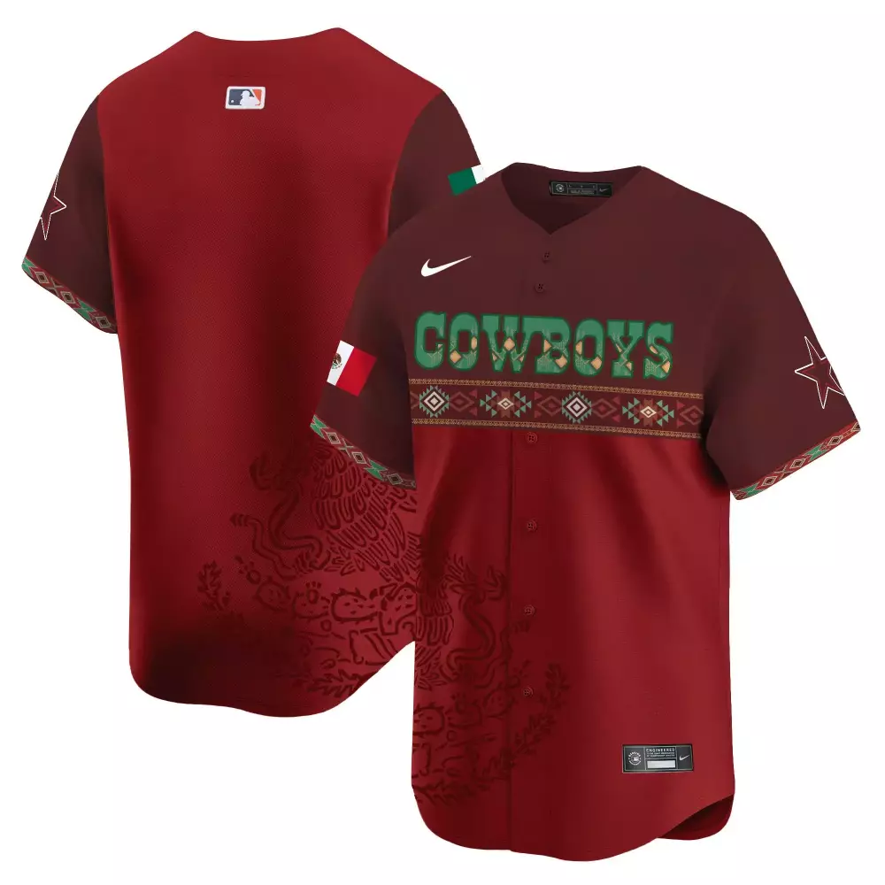 team brown mens dallas cowboys mexico vapor premier limited jersey printed