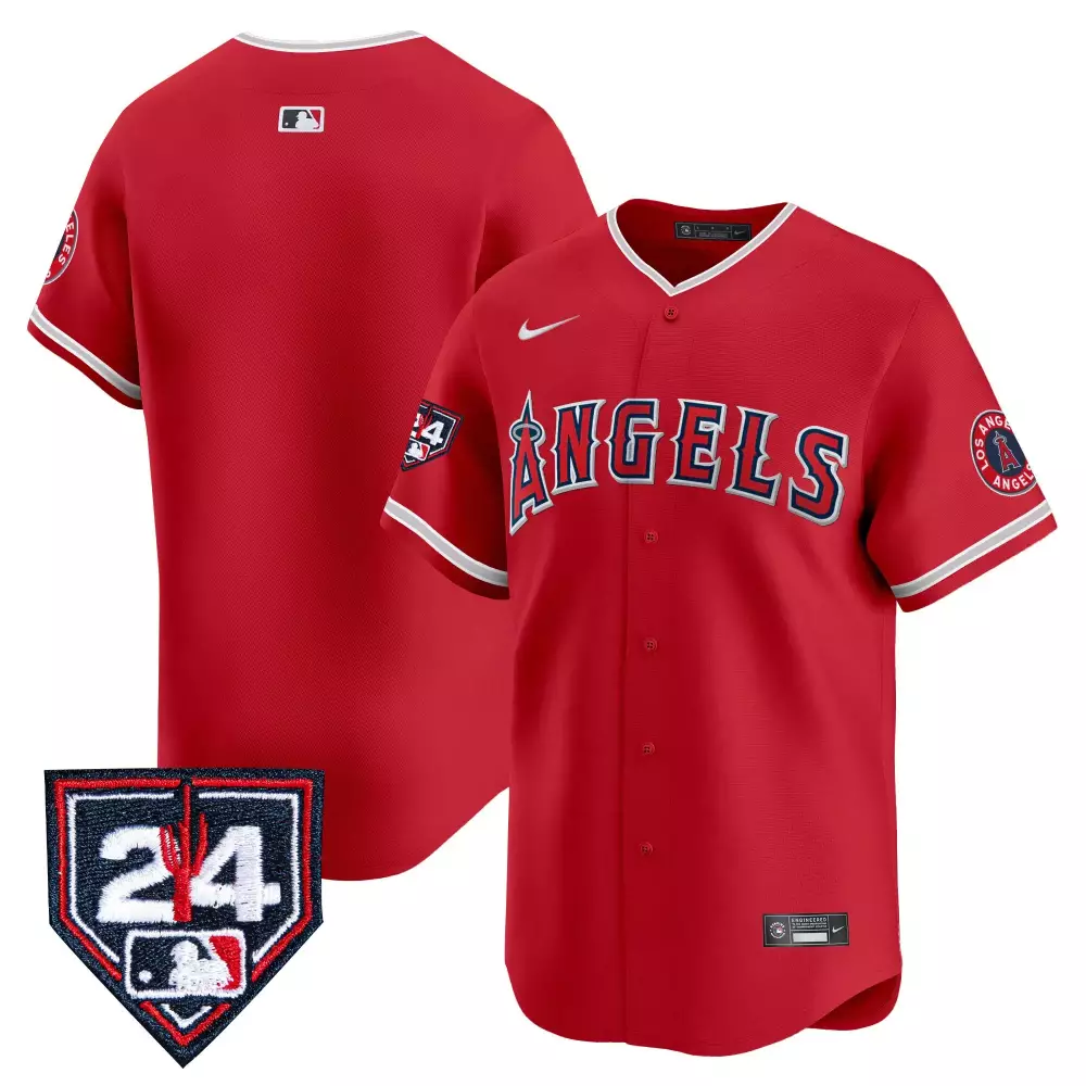 team red mens los angeles angels 2024 fourth of july vapor premier limited jersey all stitched