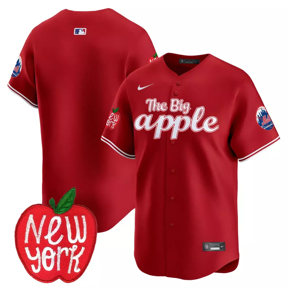 team red mens new york mets 2024 independence day vapor premier limited jersey all stitched