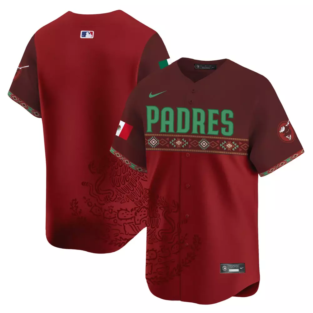 Team Red Men's San Diego Padres Mexico Jersey | Vapor Premier Limited Edition | Printed Style | For Men, Women & Youth