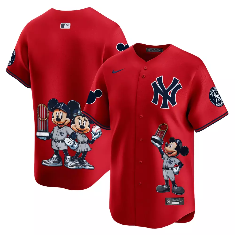 team red unisex new york yankees deadpool premier limited jersey printed