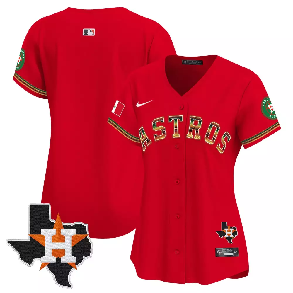 team red womens houston astros mexico traditional style vapor premier limited jersey all stitched