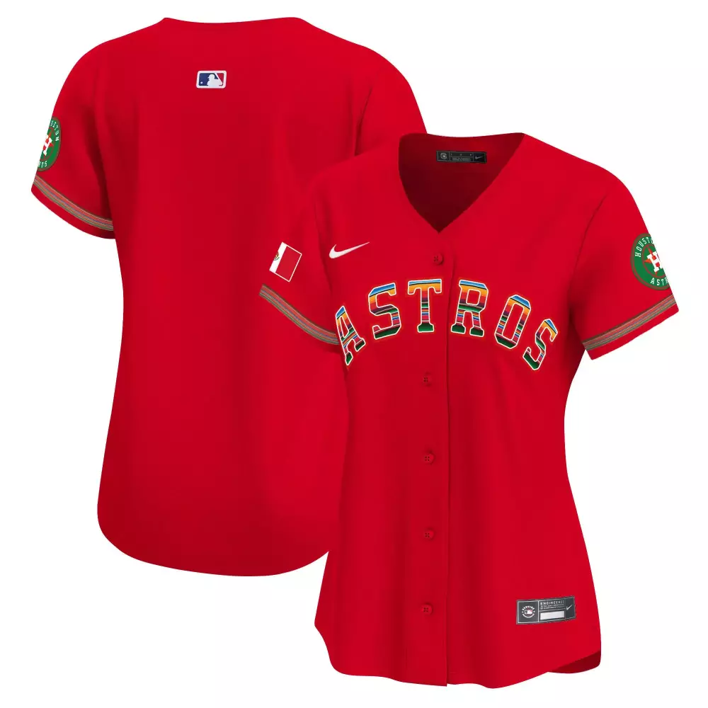 team red womens houston astros mexico traditional style vapor premier limited jersey all stitched