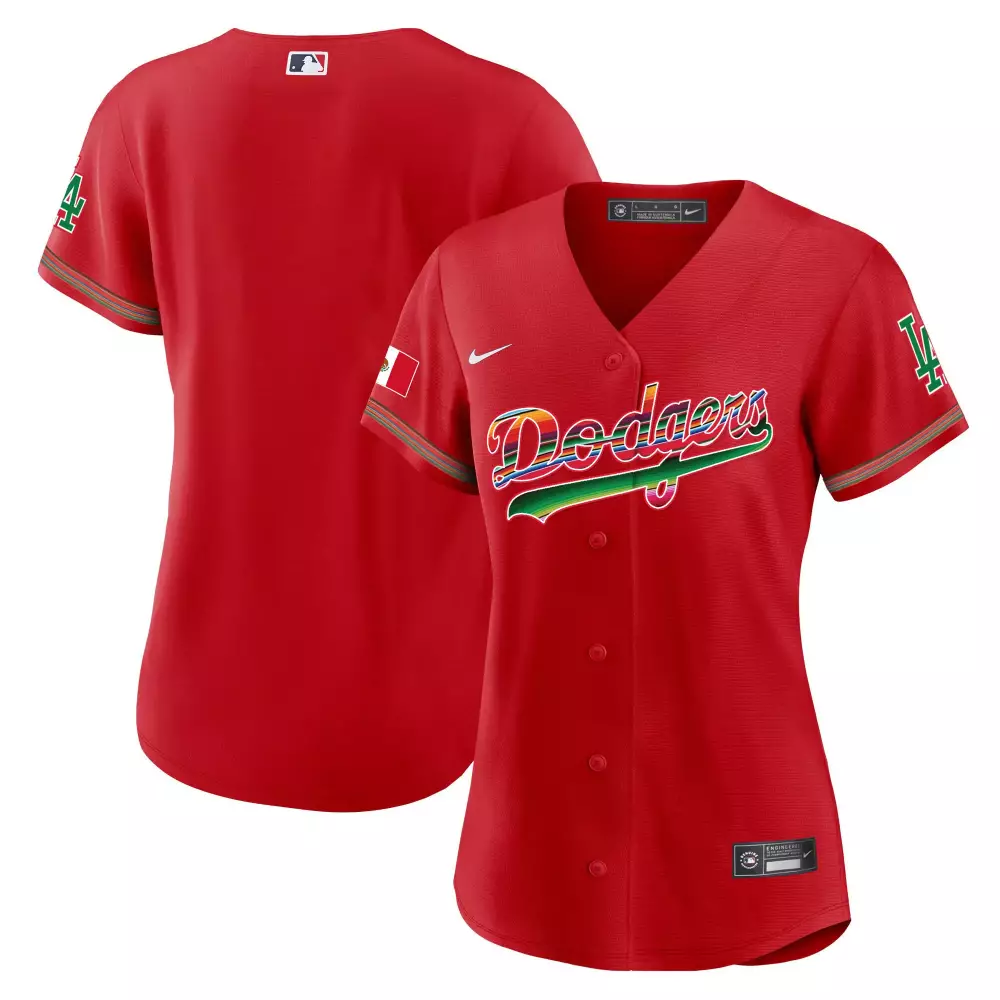 Womens Dodgers Mexico Baseball Limited Jersey | Stitched Fan Gear for Women & Youth