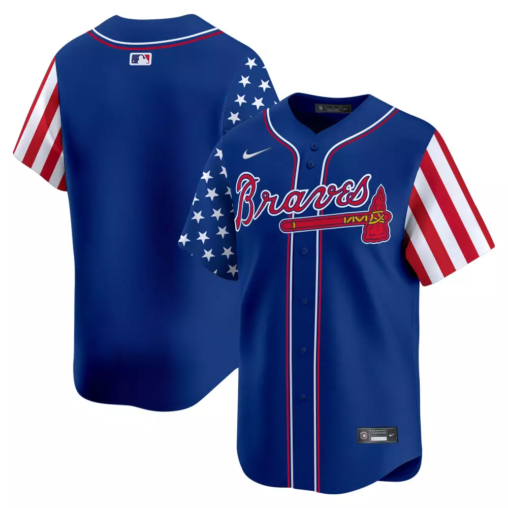 Team Royal Men's Atlanta Braves 2024 Fourth of July Jersey | Vapor Premier Limited Edition | Fan Gear | For Men, Women & Youth