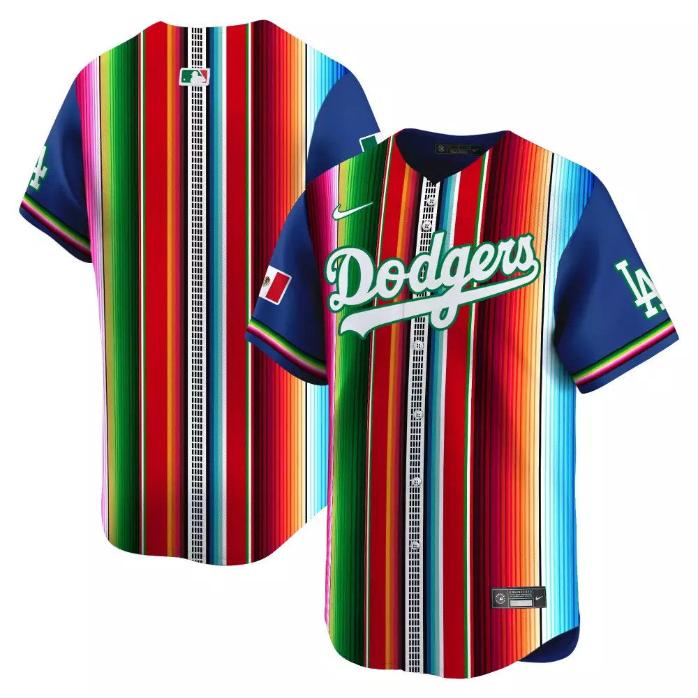 Los Angeles Dodgers 2025 Mexico Serape Pattern Vapor Premier Jersey V2 | Printed Limited Edition Fan Gear | For Men, Women & Youth