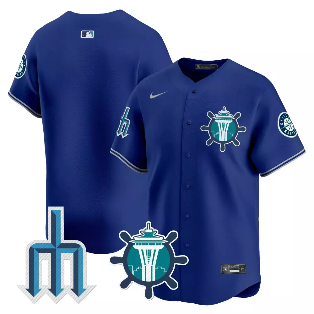 team royal mens seattle mariners armed forces day vapor premier limited jersey all stitched