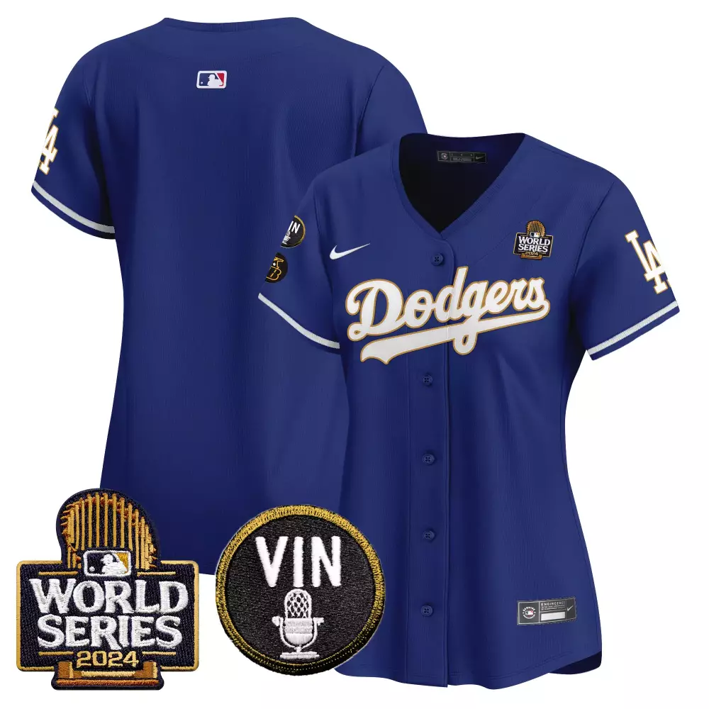 Los Angeles Dodgers 2024 World Series Gold Trim Vapor Premier Jersey V2 | Limited Edition Fan Gear | For Men, Women & Youth