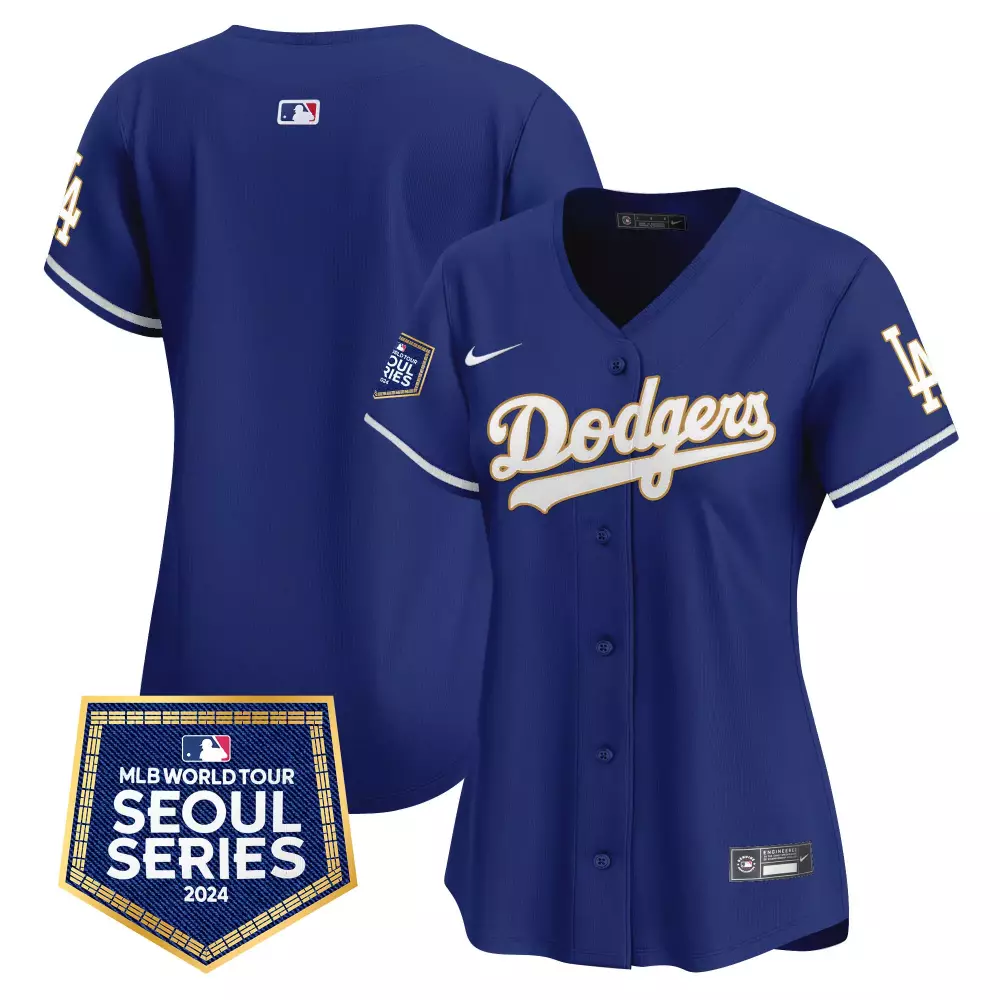 Los Angeles Dodgers 2024 World Tour Seoul Series Patch Vapor Premier Jersey | Limited Edition Fan Gear | For Men, Women & Youth