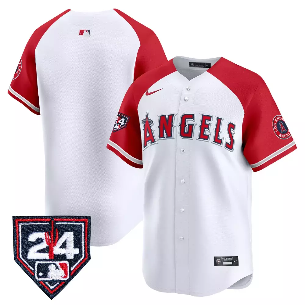 team red mens los angeles angels 2024 fourth of july vapor premier limited jersey all stitched