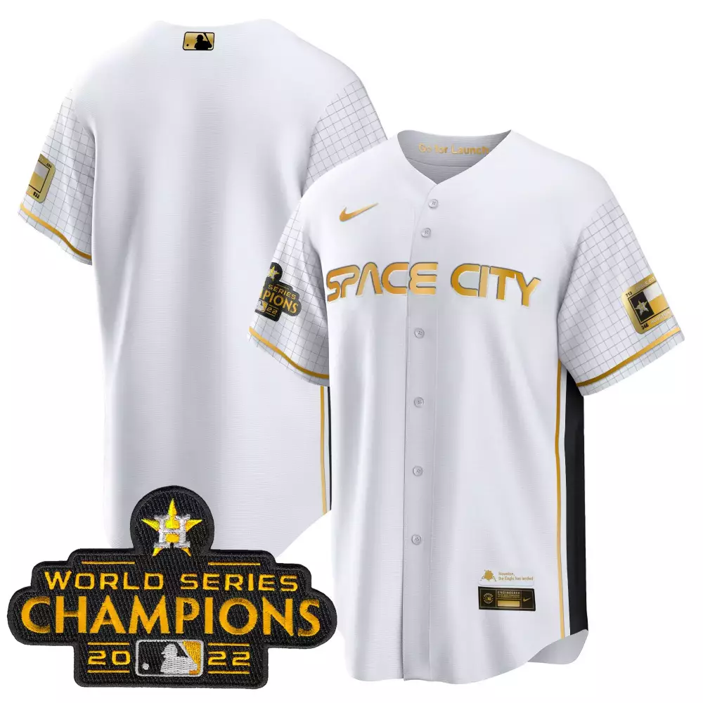team white gold mens houston astros 2023 gold flex base collection jersey all stitched