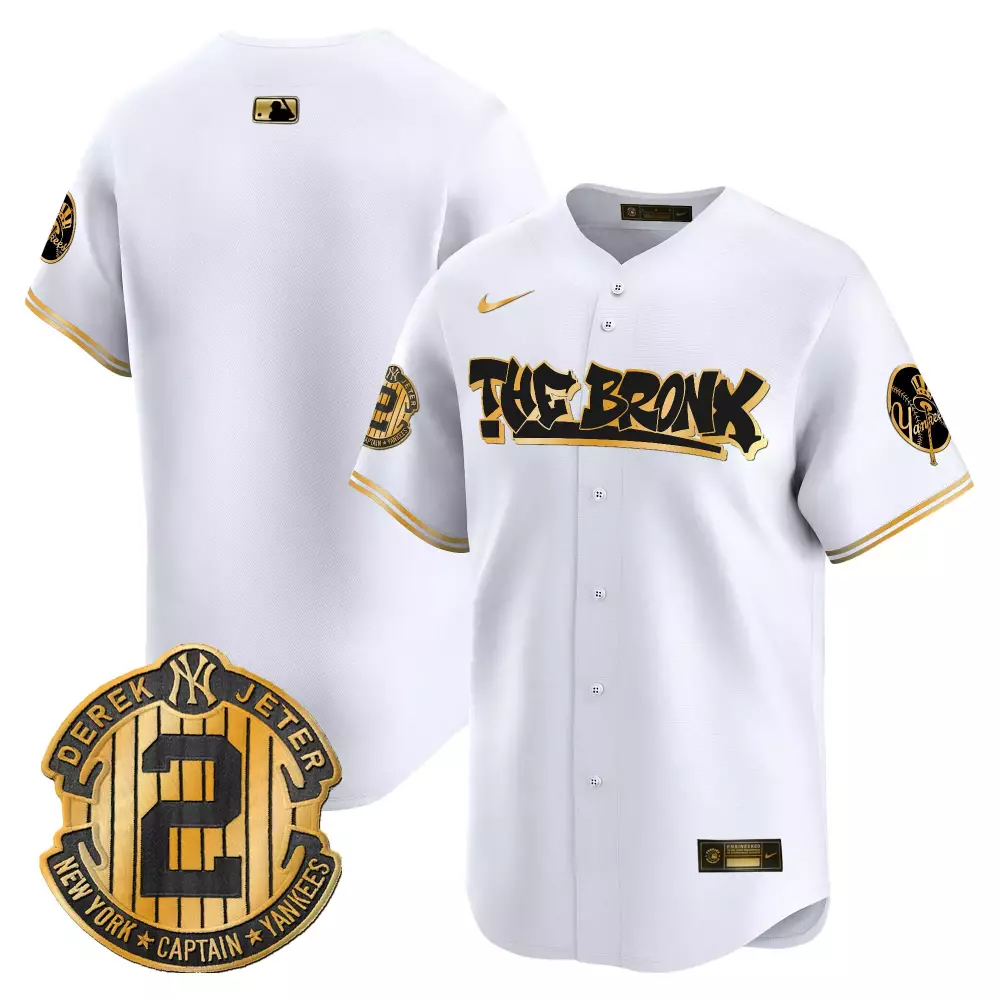 team white gold mens new york yankees derek jeter patch vapor premier limited jersey v2 all stitched