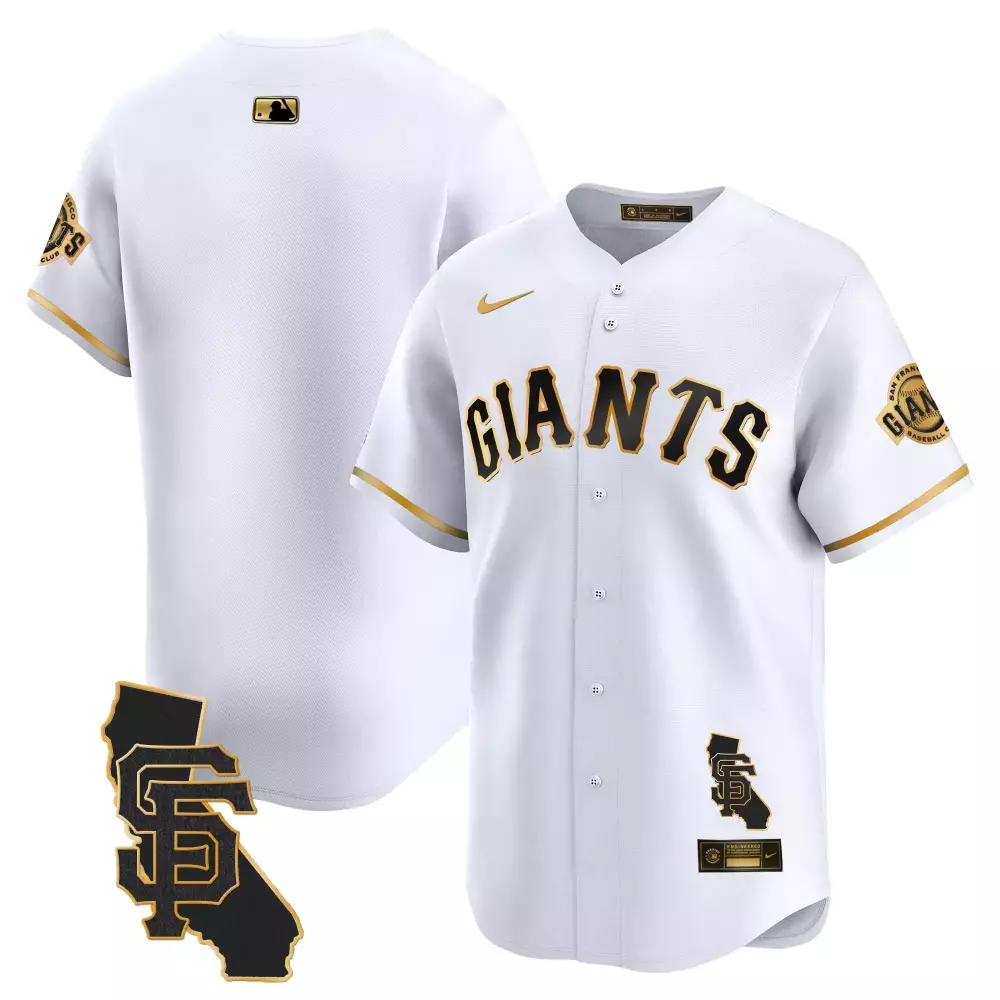 team white gold mens san francisco giants california patch vapor premier limited jersey all stitched