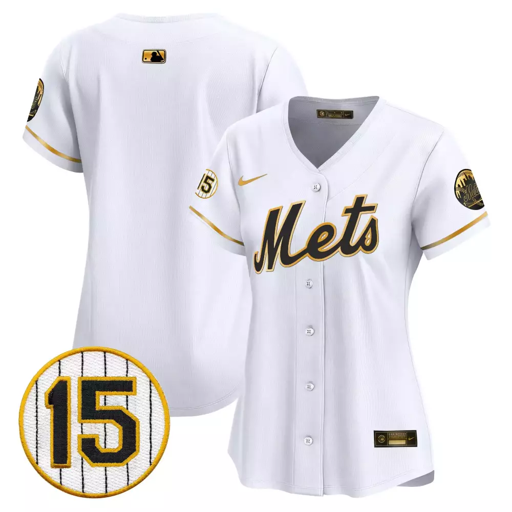team white gold womens new york mets jerry grote patch vapor premier limited jersey all stitched