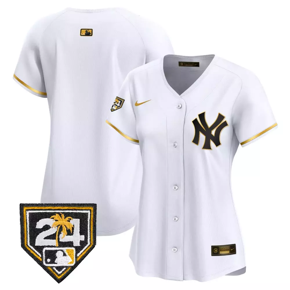 team white gold mens new york yankees vapor premier limited jersey new york patch all stitched