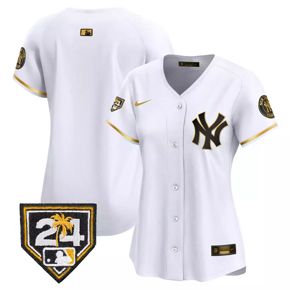 team white gold mens new york yankees vapor premier limited jersey new york patch all stitched