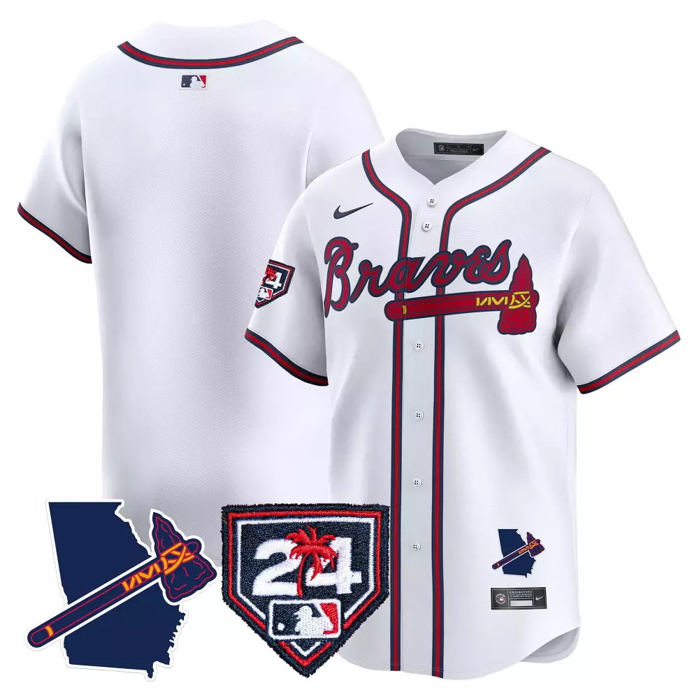team white mens atlanta braves 2024 independence day vapor premier limited jersey v2 all stitched