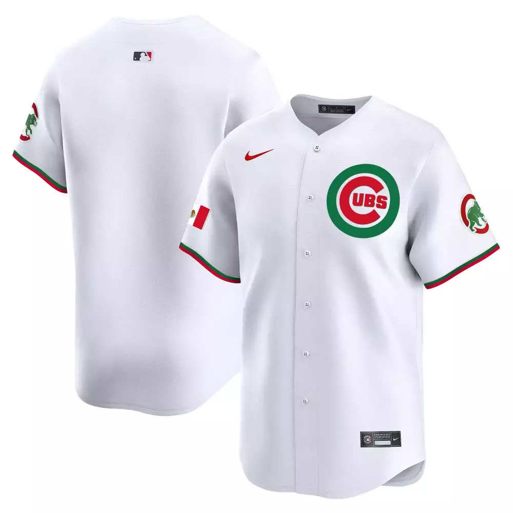 team white mens chicago cubs illinois patch vapor premier limited jersey v2 all stitched