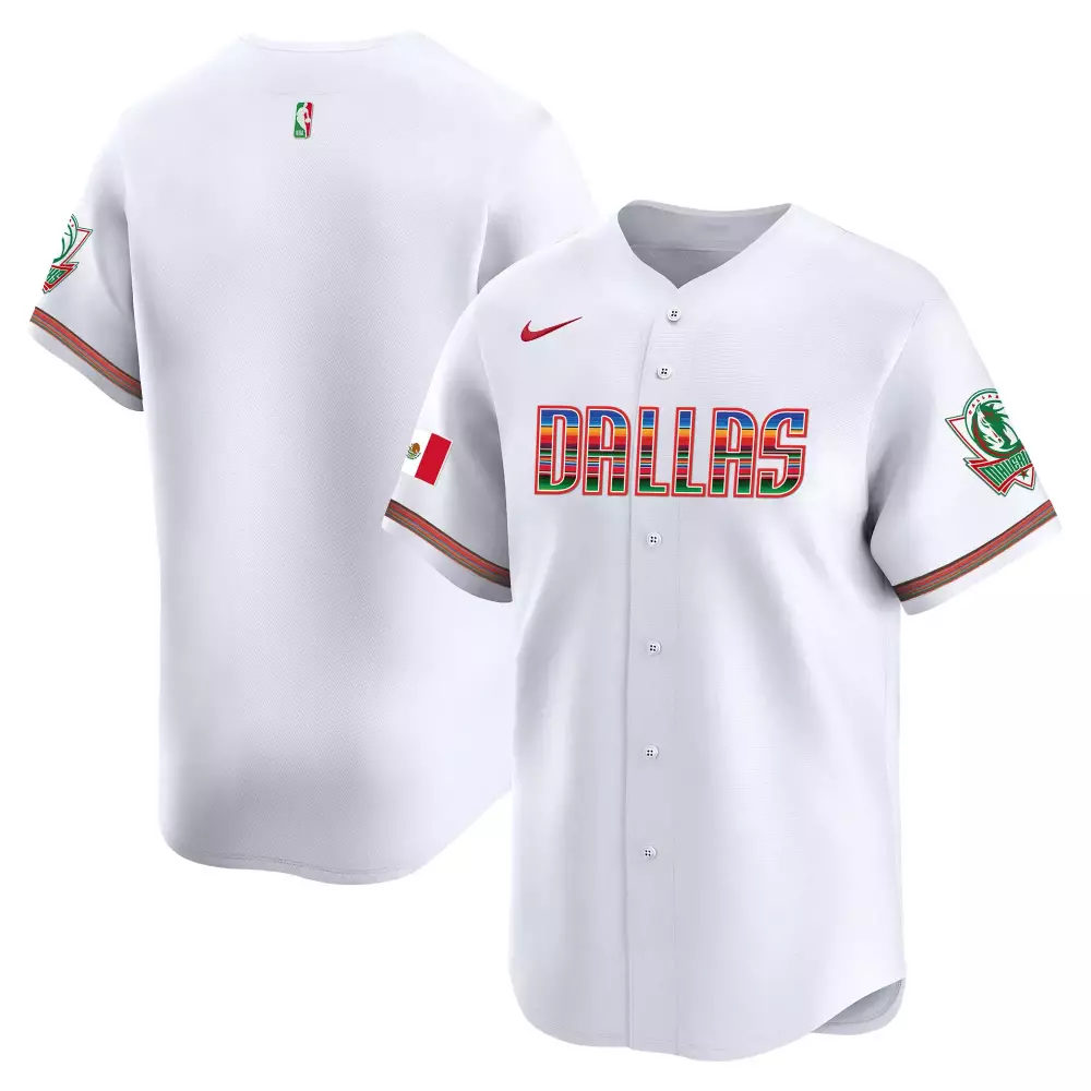 team white gold mens dallas mavericks 2024 finals texas patch baseball jersey all stitched
