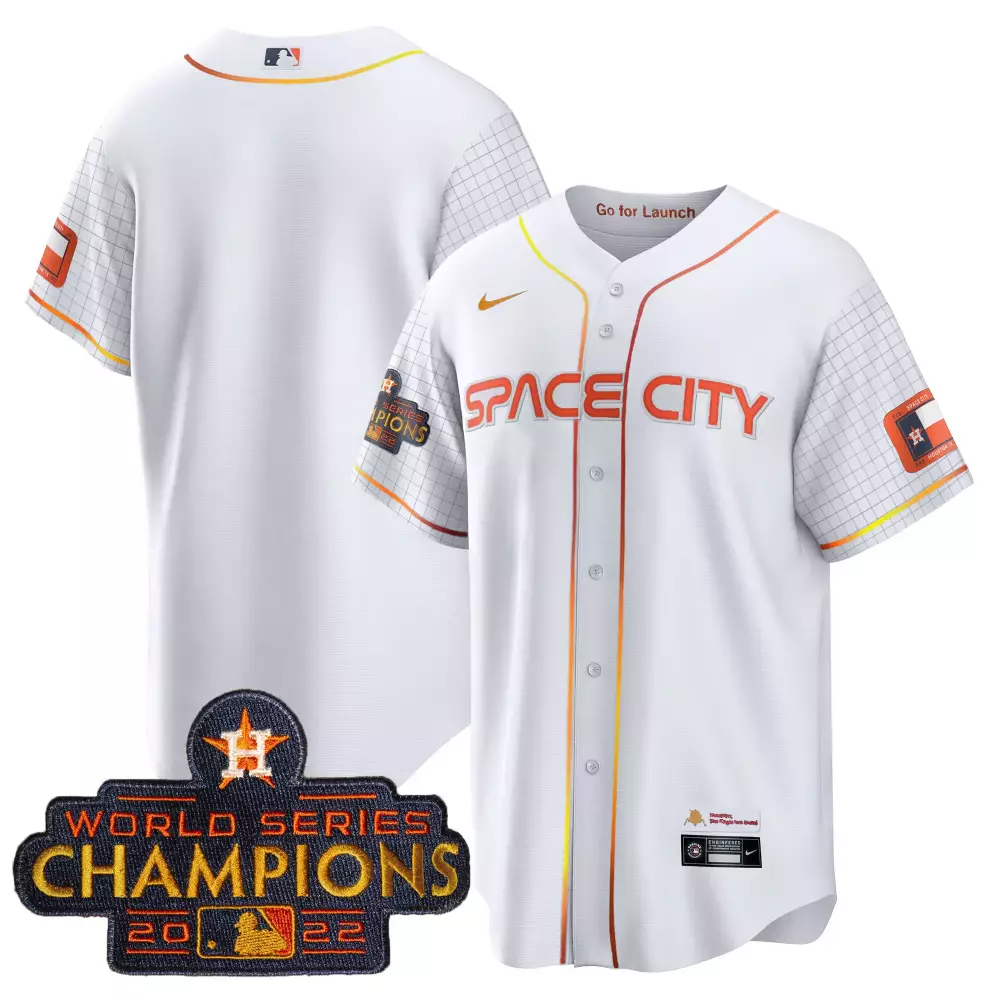 team white mens houston astros 2023 space city champions alternate flex jersey all stitched