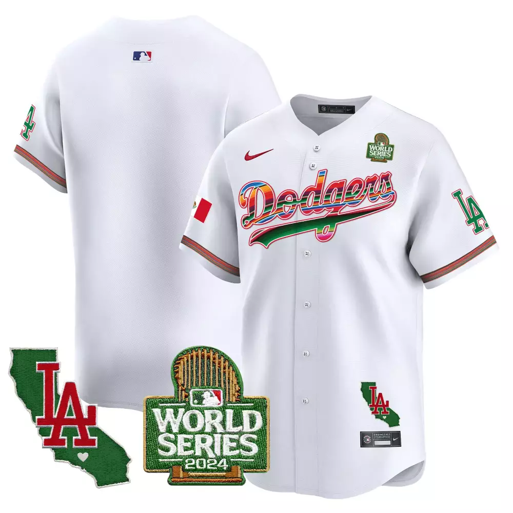 Los Angeles Dodgers Mexico 2024 World Series Vapor Premier Limited Jersey V2 | Stitched Fan Gear | For Men, Women & Youth