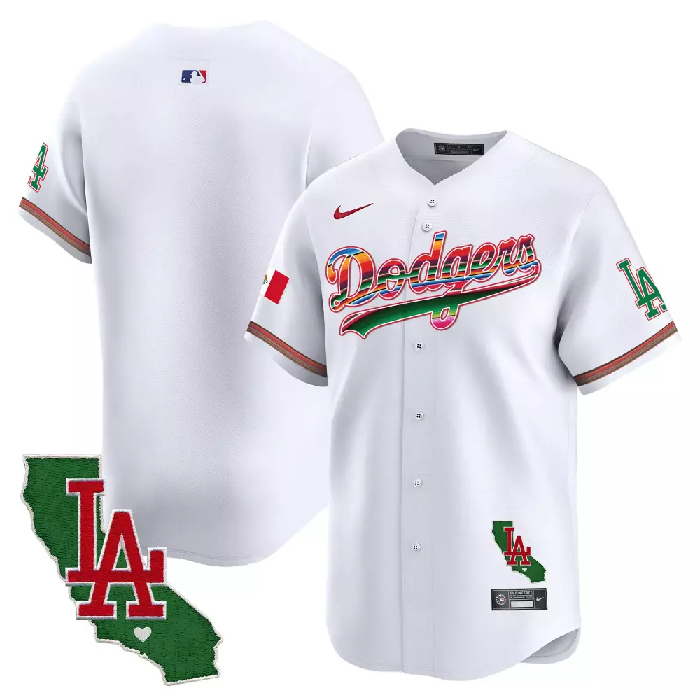 Los Angeles Dodgers Mexico California Patch Vapor Premier Limited Jersey | Stitched Fan Gear | For Men, Women & Youth