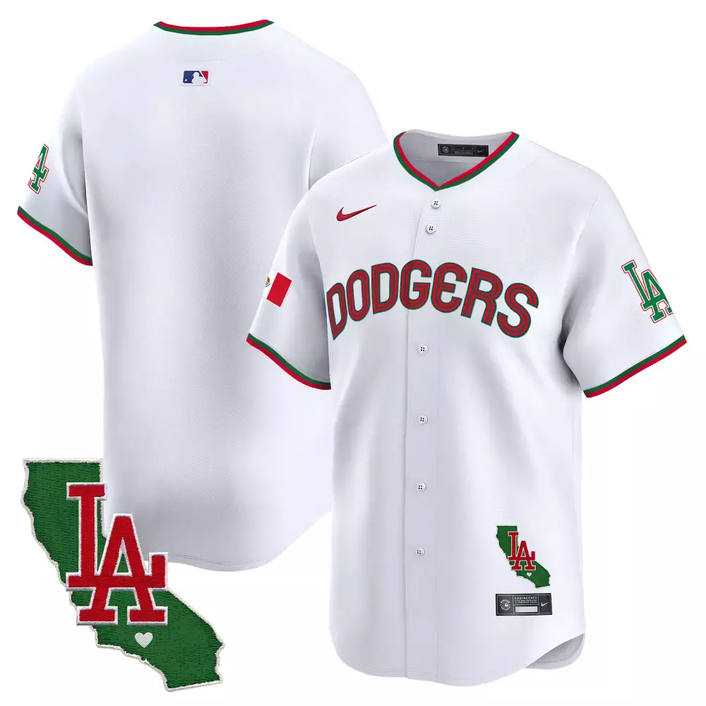 Los Angeles Dodgers Mexico California Patch Vapor Premier Limited Jersey V3 | Stitched Fan Gear | For Men, Women & Youth