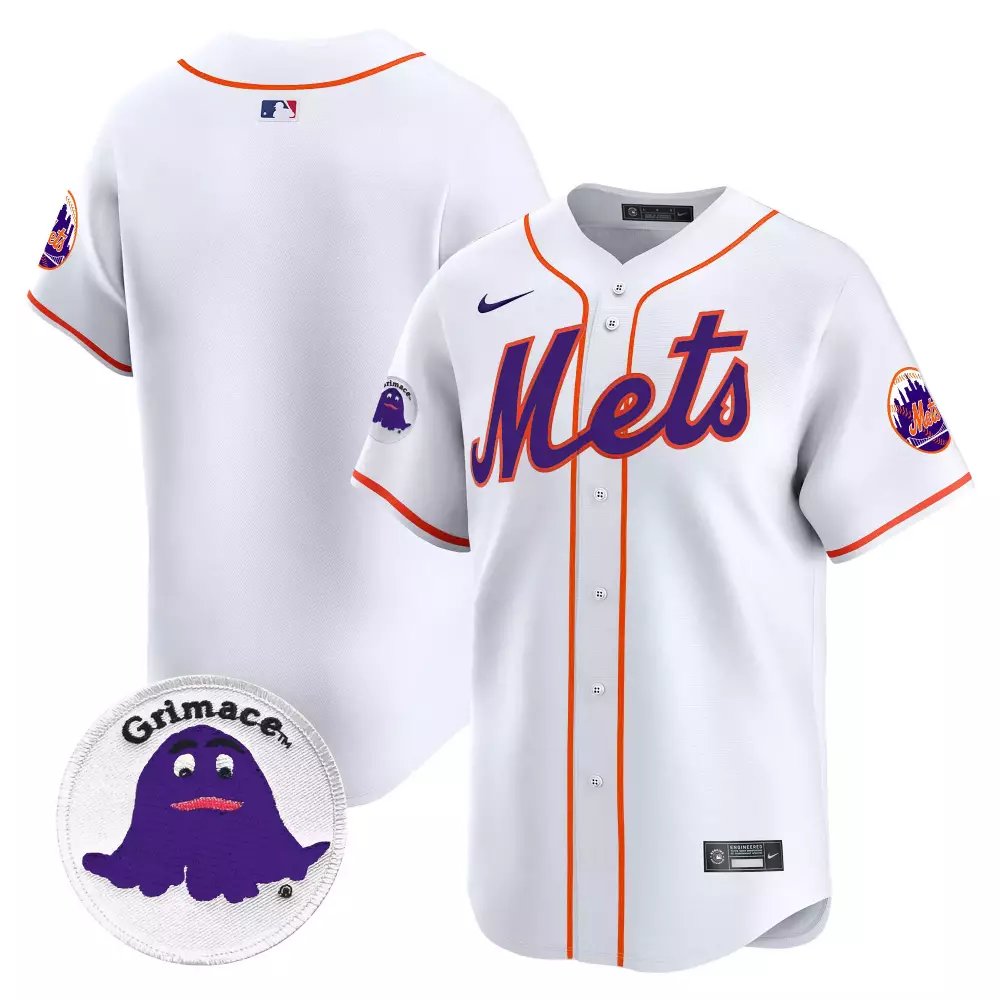 team white mens new york mets 2024 spring training vapor premier limited jersey all stitched