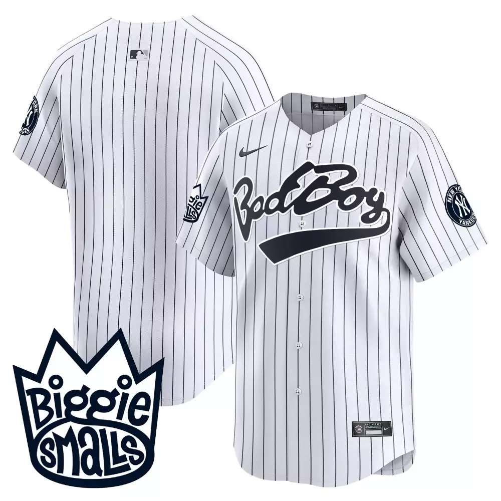 team white mens new york yankees biggie smalls vapor premier limited jersey all stitched
