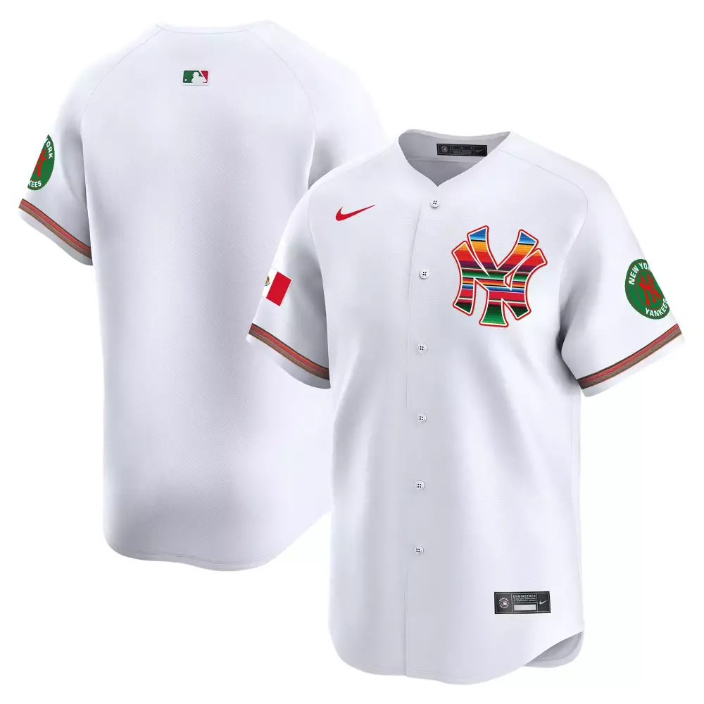 team white mens new york yankees mexico vapor premier limited jersey all stitched