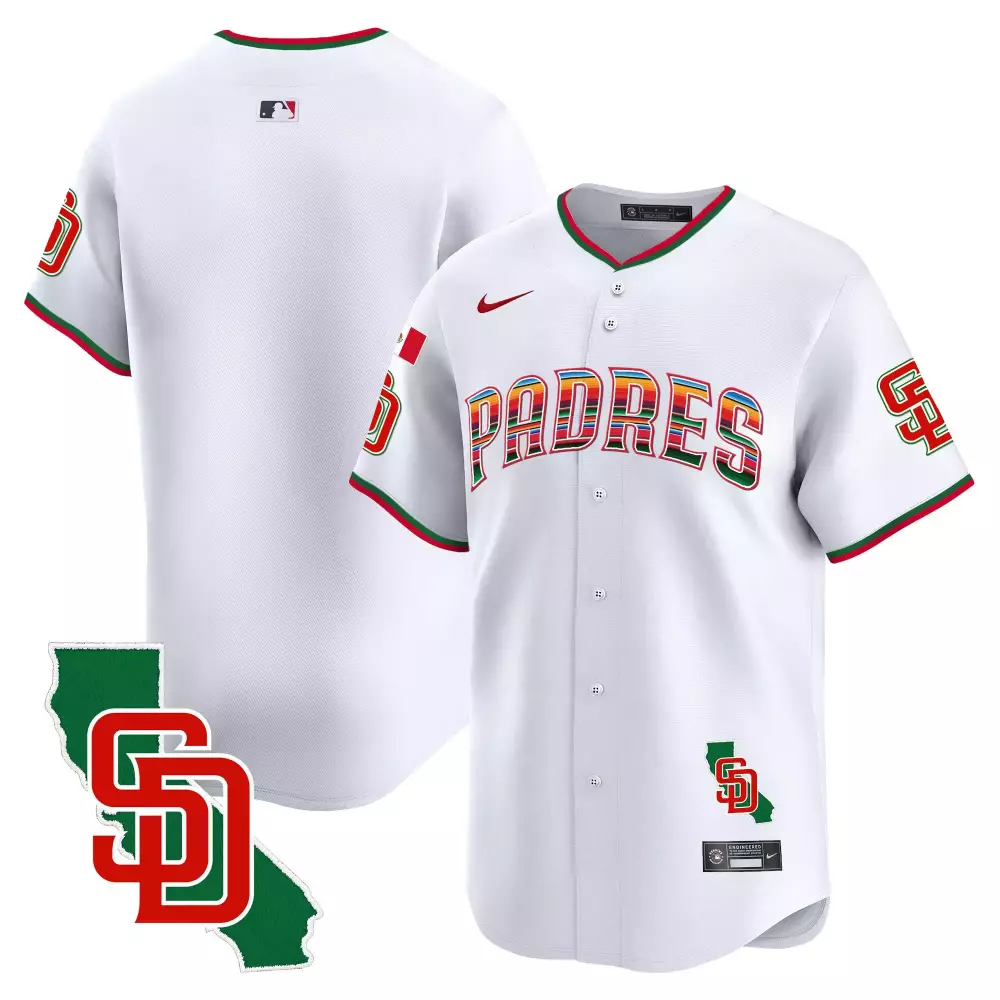 team white mens san diego padres mexico california patch vapor premier limited jersey v3 all stitched