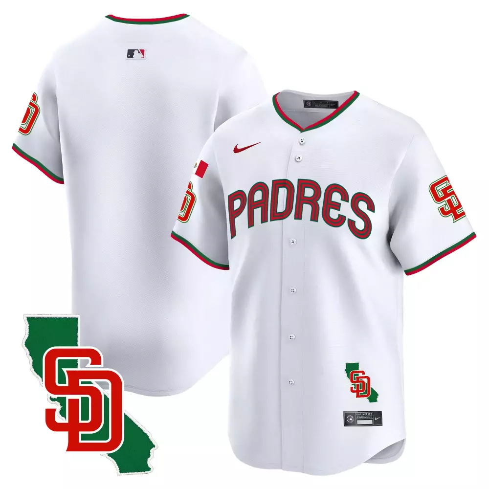 team white mens san diego padres mexico california patch vapor premier limited jersey v3 all stitched