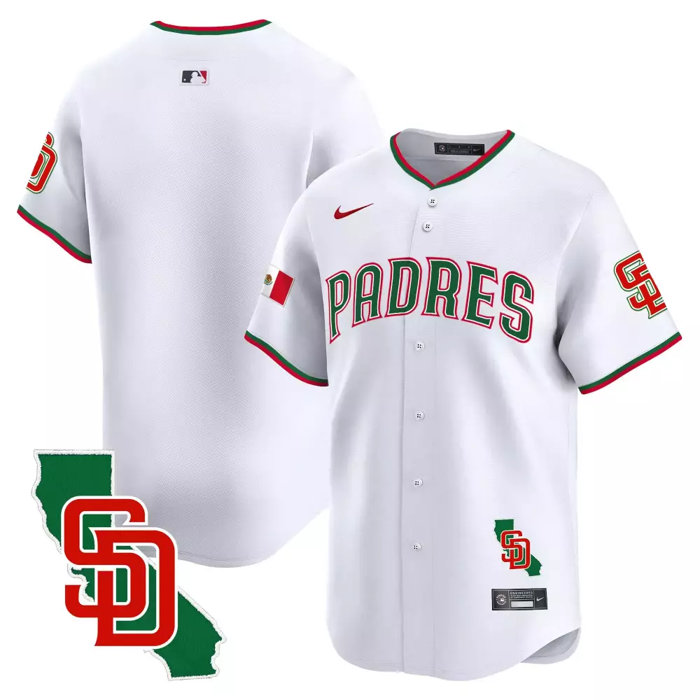 team white mens san diego padres mexico california patch vapor premier limited jersey v3 all stitched