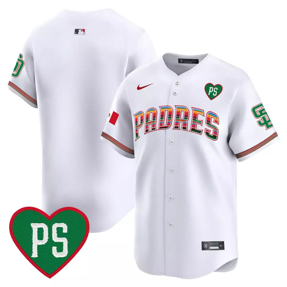 team white mens san diego padres mexico cool base limited jersey v2 all stitched