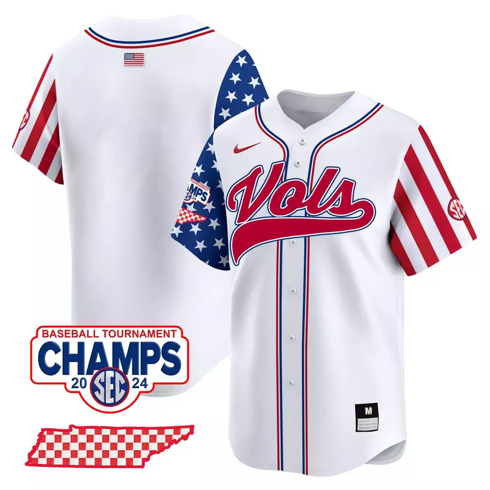 team white mens tennessee volunteers 2024 champions vapor premier limited jersey all stitched
